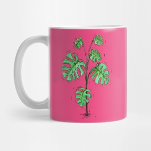 Monstera deliciosa green version Mug